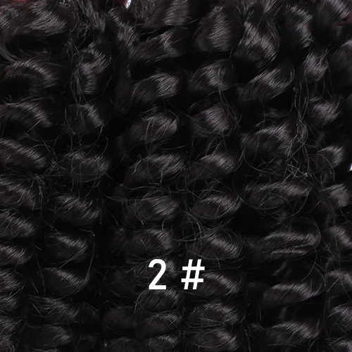 FSRHAIR 70 гр./шт. Черный-зеленый афро Фунми вьющиеся волосы пучок синтетических волос для наращивания Омбре волосы продукт - Цвет: #2