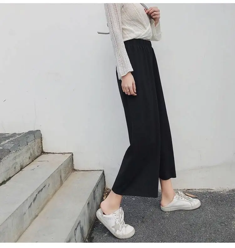 

X6079 - Summer trendy one button skinny pants wide leg pants