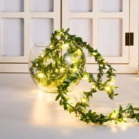 led rattan decorative light string fairy light copper wire battery operated string lights for wedding christmas party decoration