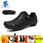 Профессиональные шоссейные велосипеды обувь Для мужчин Для женщин Для мужчин дышащая самофиксирующаяся велосипедная спортивная обувь добавить SPD-SL педали велосипедная обувь