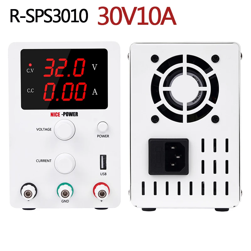 R-SPS3010D(30V10A) Регулируемый лаборатории Питание 30V 10A 30V 5A 60V 5A цифровой переключатель мини Dc Источники питания текущий стабилизатор для телефона из поликарбоната - Цвет: R-SPS3010D(30V10A)
