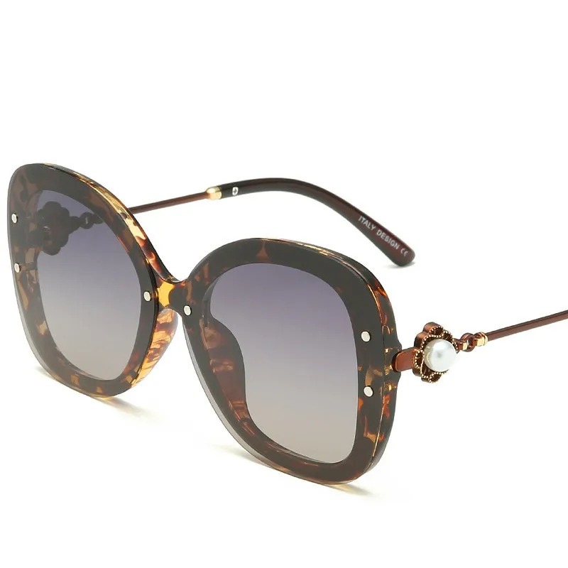 Роскошные поляризационные солнцезащитные очки для женщин Ретро стиль фирменный