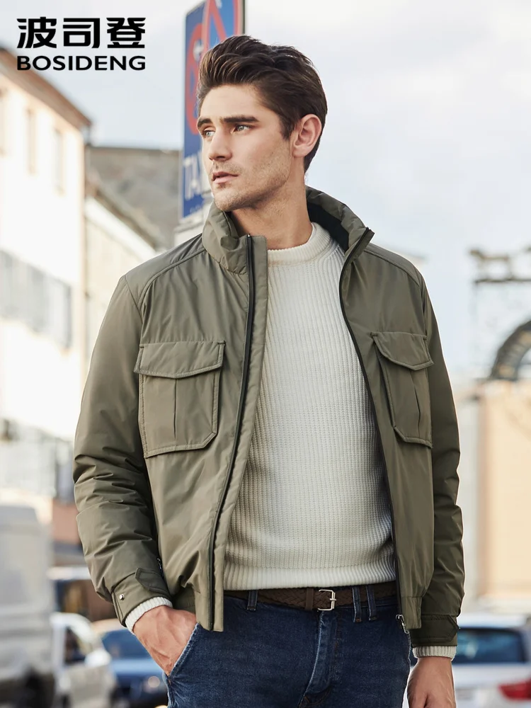 Мужская куртка на утином пуху BOSIDENG Повседневная теплая зимняя с