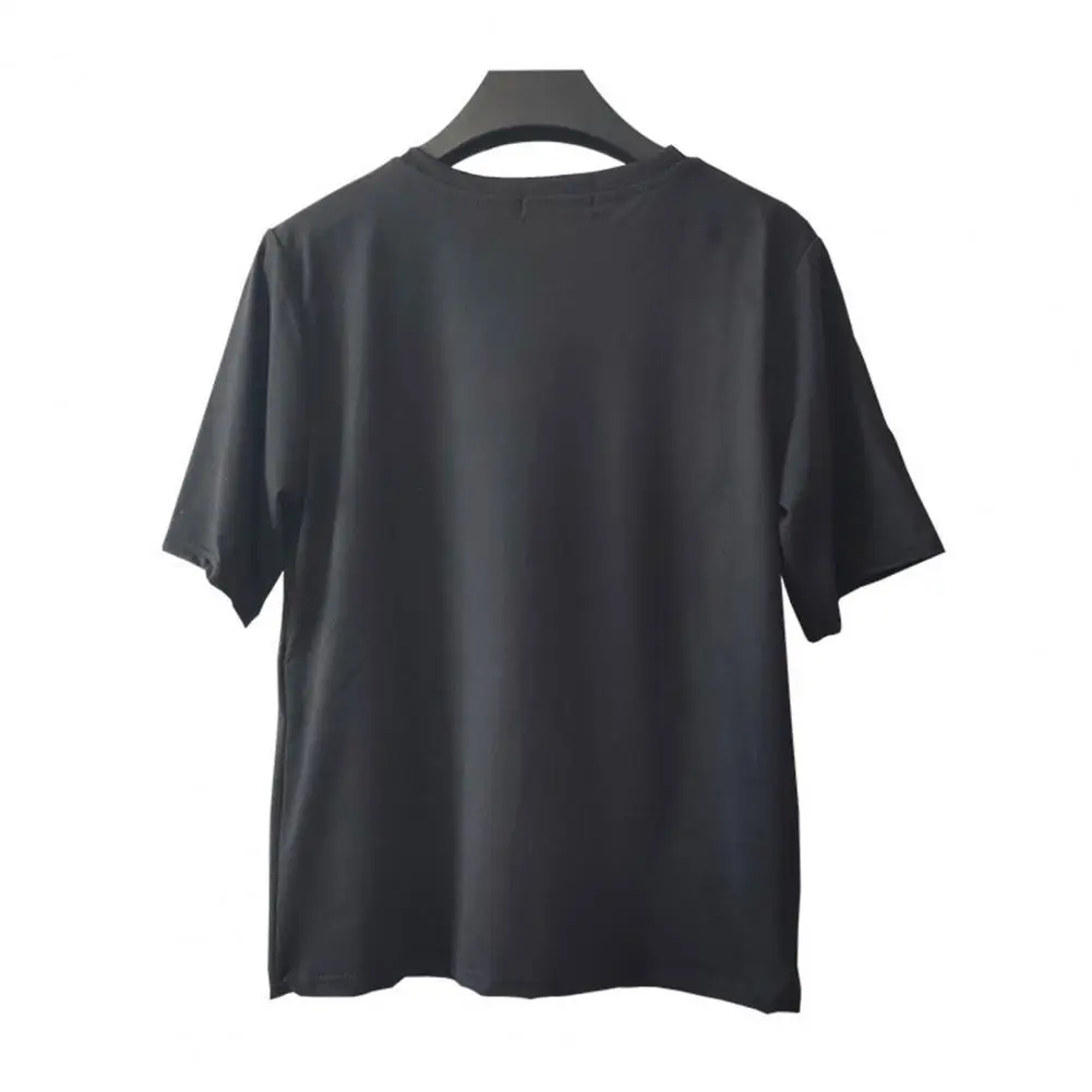 

T-Shirt Loose Breathable Unisex O Neck Short Sleeve Tops for Dating