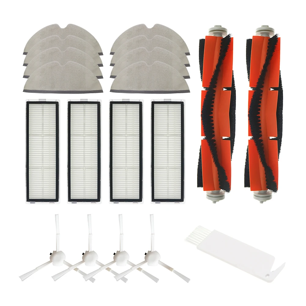 

Hepa фильтр + Основная боковая щетка + тряпка для швабры для Xiaomi Mijia аксессуары 1C / 1T STYTJ01ZHM Роботизированный пылесос