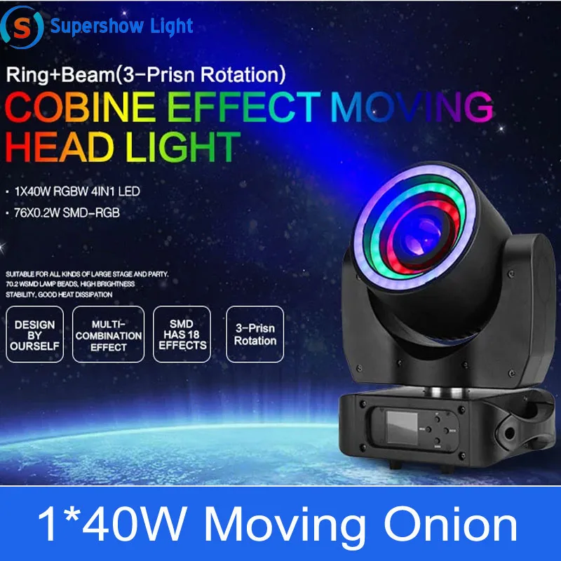 

Hot Sale Combination Series 1x40w RGBW 4in1 Moving Onion Led Par Light Nightclub DJ Disco Lights