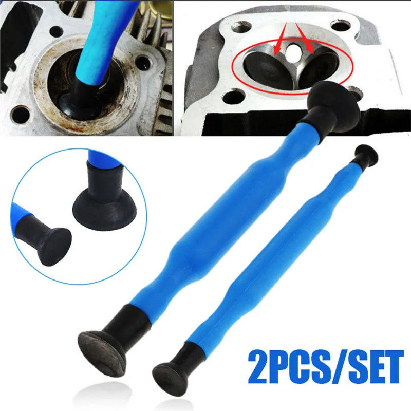 New 2Pcs Valve Lapping Grinding Sticks High Quality Durable Fashion Portable Lapper Tool With Suction Cups Kit#294573 |