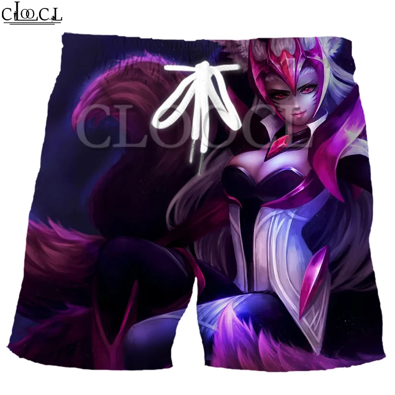 Свободные эластичные летние спортивные шорты CLOOCL с 3D принтом для игр и кулиской