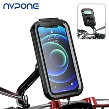 Bike Phone Holder Waterproof Bike Motorcycle Phone Support Handlebar Rear View Mirror Mount Bracket For iPhone 12 Series