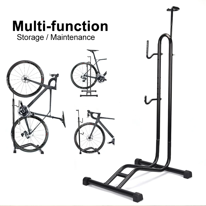 

2023 3-in-1 Bicycle Floor Parking Rack Stand For Mountain Road Bike Indoor Garage Storage Bike Repair Stand Maintenance Holder