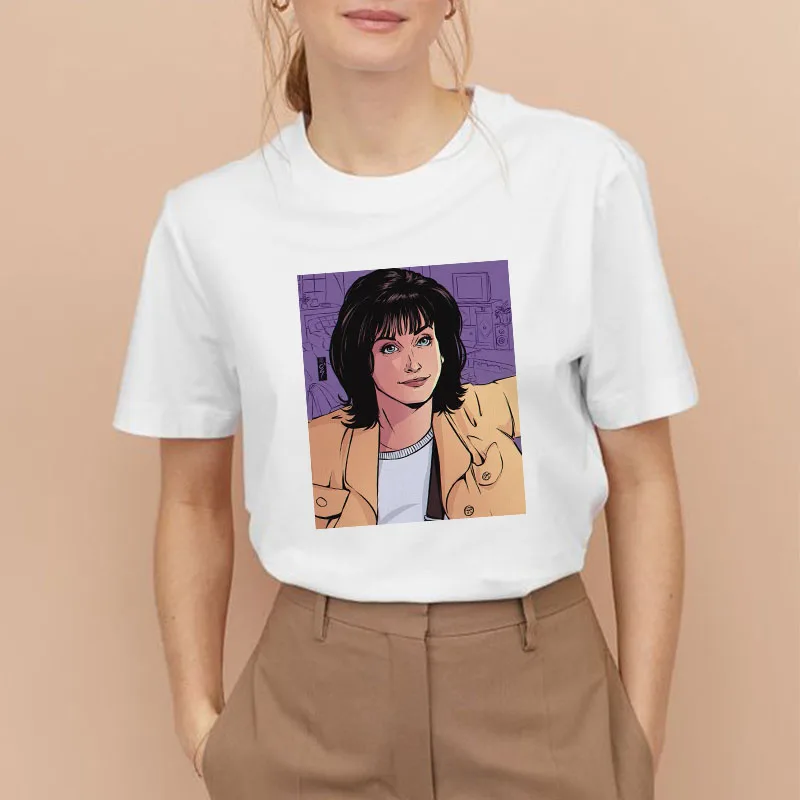 Эффектные друзья ТВ шоу 25TH юбилей женская футболка благодарения Ross Топы Модные