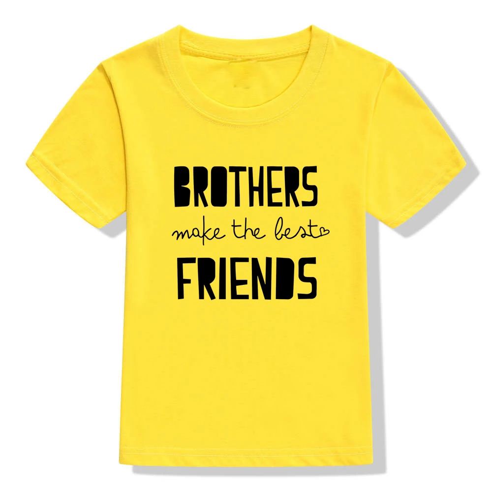Camiseta de "Brothers Make The Best Friends" para ni&ntilde;os, ropa a juego para la familia, moderna, de verano, 1 pieza-5