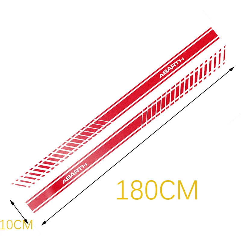 Abarth наклейка на боковую юбку гоночные спортивные наклейки полосатые тело s для FIAT