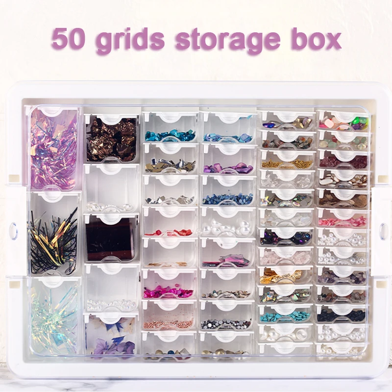 

50/42/78 grid Portable Diamond Painting Storage Containers Storage box Diamond Painting Accessories tools for diamond embroidery