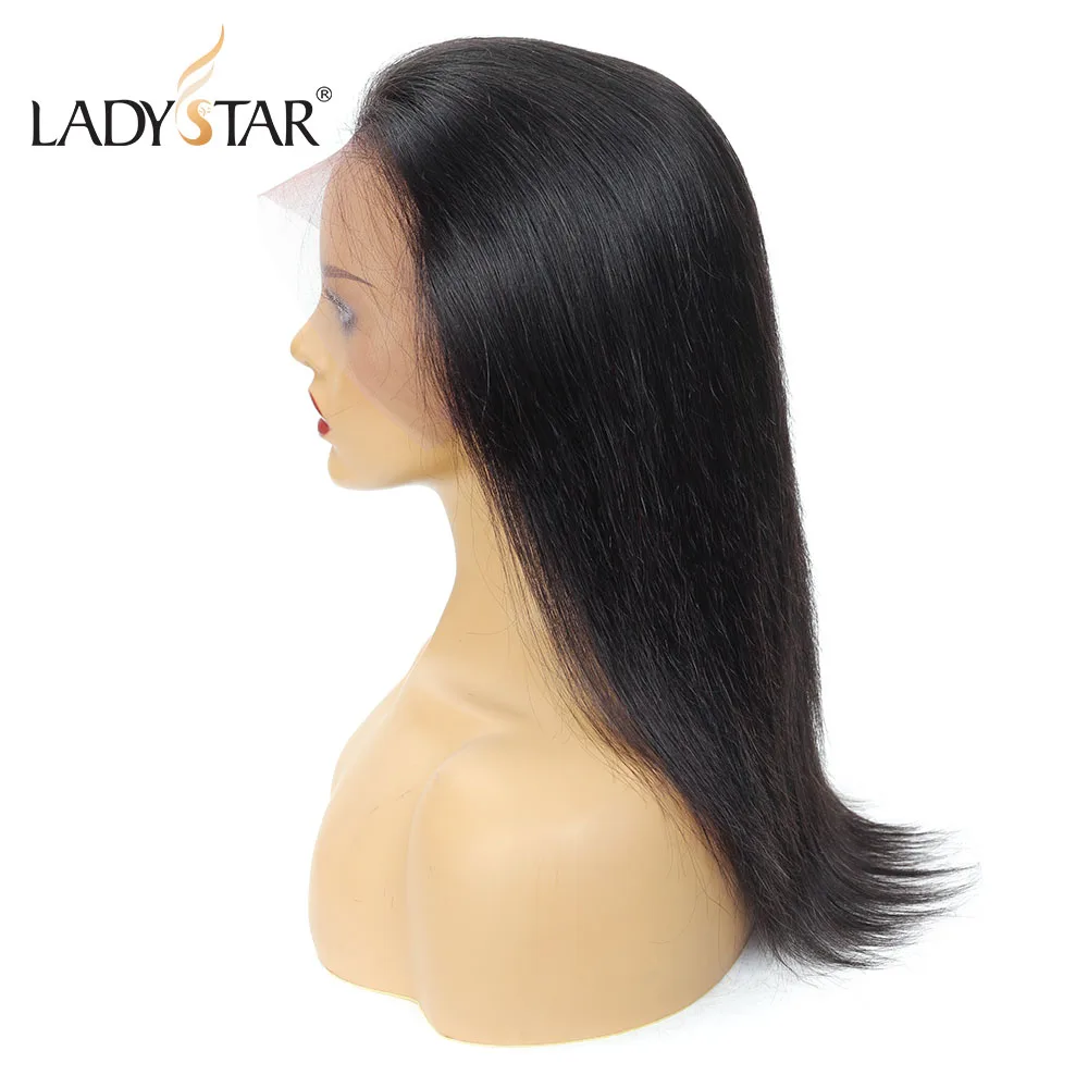 LADYSTAR, прямой парик на кружеве, 22 дюйма, 360, парик на кружеве, парики Remy для черных женщин, бразильский парик
