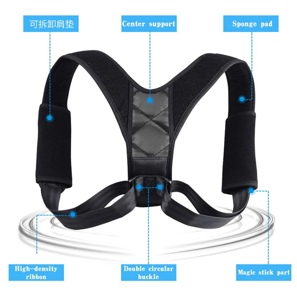 Поясная плечевая опора поясничной скобки регулируемый пояс корректор осанки