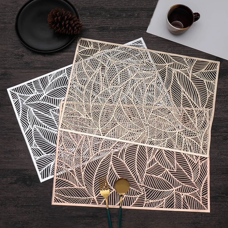 Прямоугольный пустотелый бронзирующий коврик из ПВХ для обеденного стола