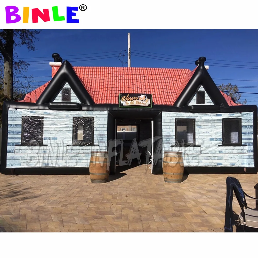 Billig Partys Im Freien Riesigen Aufblasbaren Irish Pub Zelt Mit Komplette Digitaldruck, Aufblasbare Portion Bar Aus China Fabrik