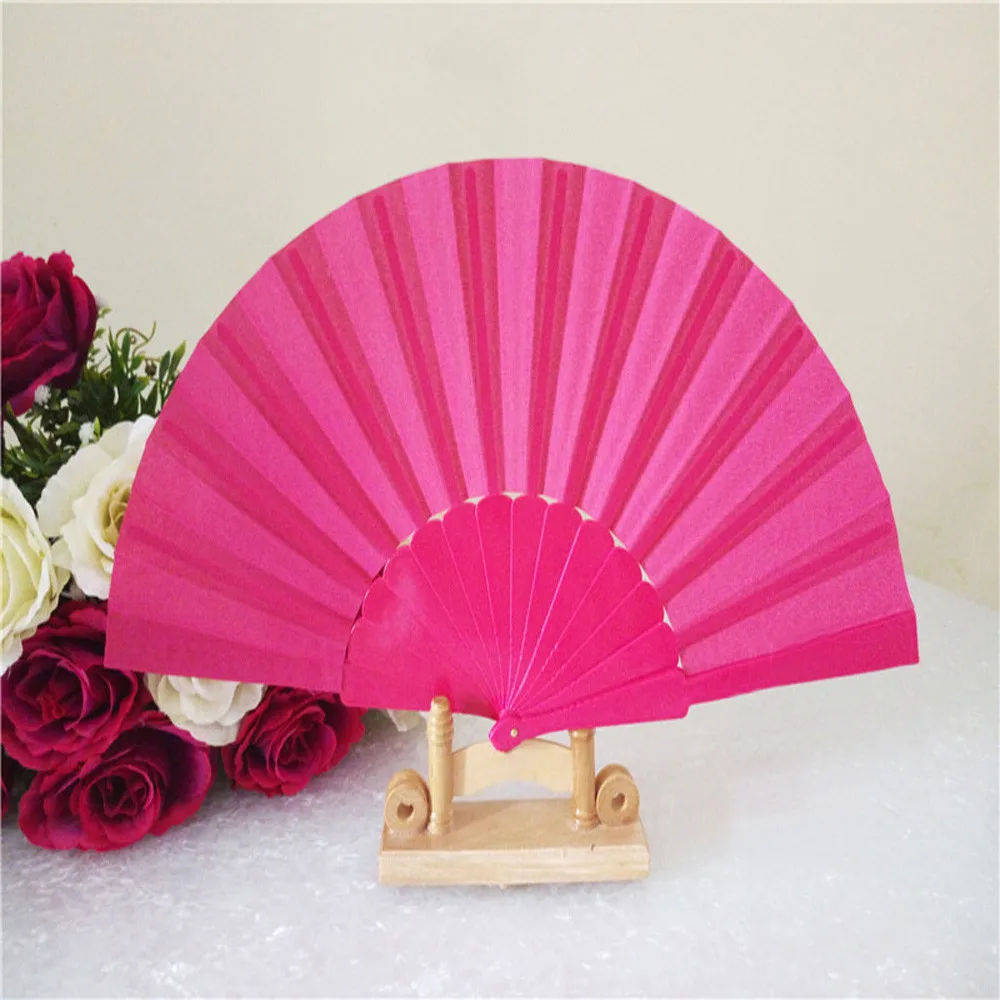 1PC Pattern Chinese Style Folding Dance Wedding Party Lace Silk Hand Fan Cool Bamboo Flower Personalized L*5 | Дом и сад