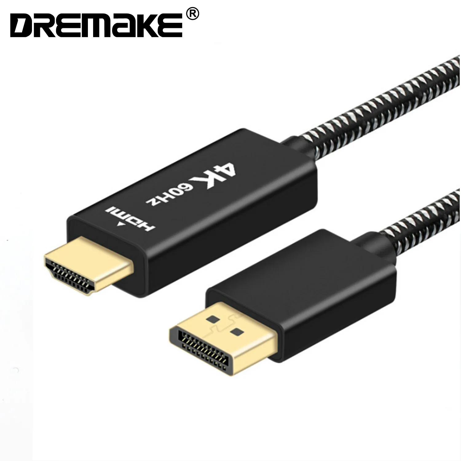 Кабель DisplayPort-HDMI 4K/60 Гц DP-HDMI-совместимый кабель для HDTV монитора проектора
