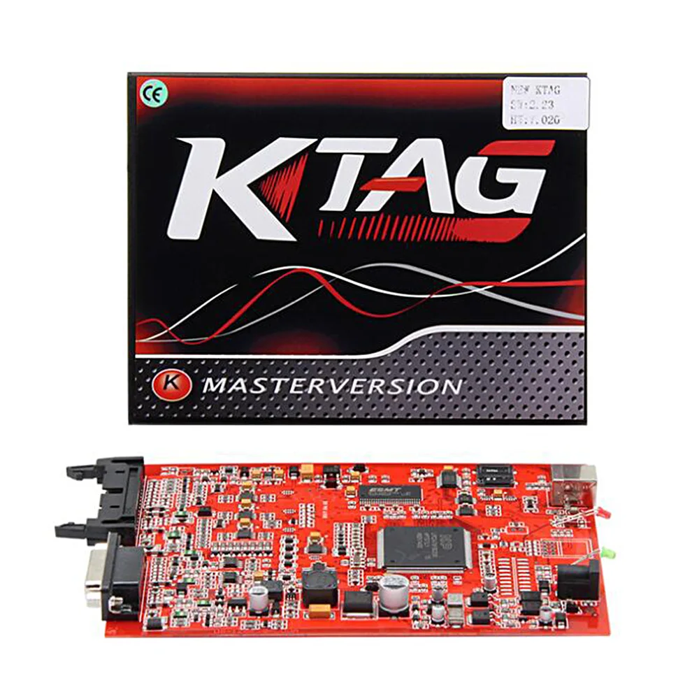 KTAG V7.020 KESS ECU Инструмент для программирования неограниченный жетон красный