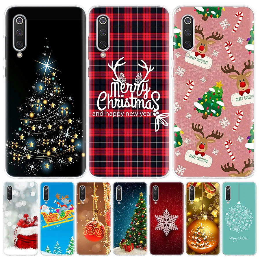 Чехол для телефона с рождественскими мотивами Xiaomi Redmi Note 9S 8T 8 7 8A 7A 6A 4X S2 MI 10 9 CC9 Lite F1
