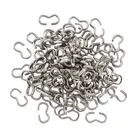 Застежки для браслета 100, серебристого цвета, цепочки, аксессуары шт.