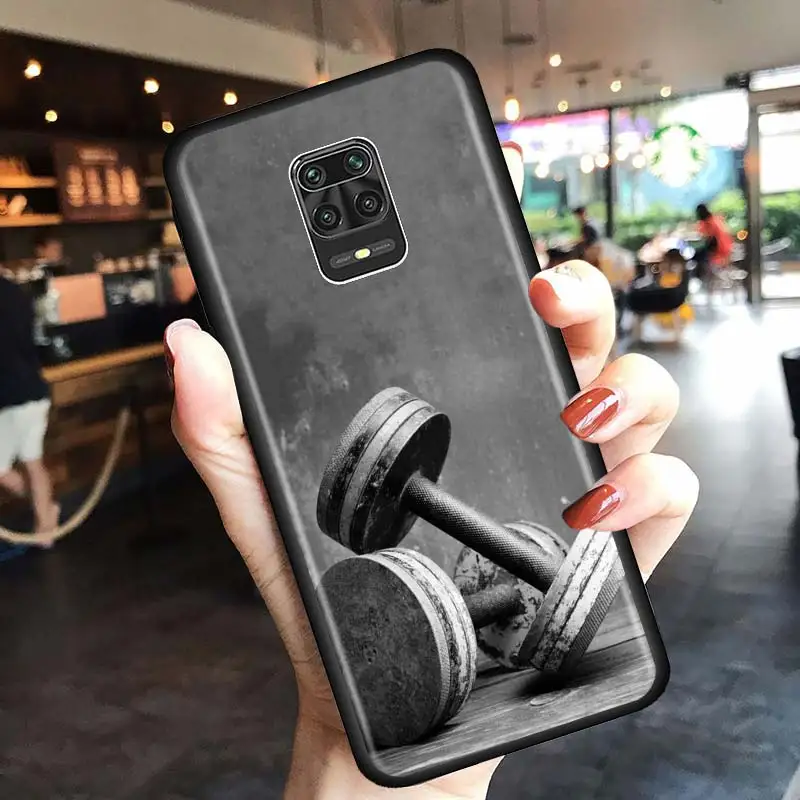 

Bodybuilding Gym Fitness Phone Case For Xiaomi Redmi 9 9A 9C 8 8A 7 7A 6 6A Note 9S 9 8T 8 7 K30 Pro Silicone Soft Black Cover