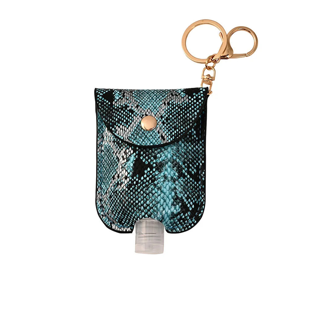 30ml Leather Hand Sanitizer Bottles Leopard Snakeskin Disinfect Gel Keychains | Украшения и аксессуары