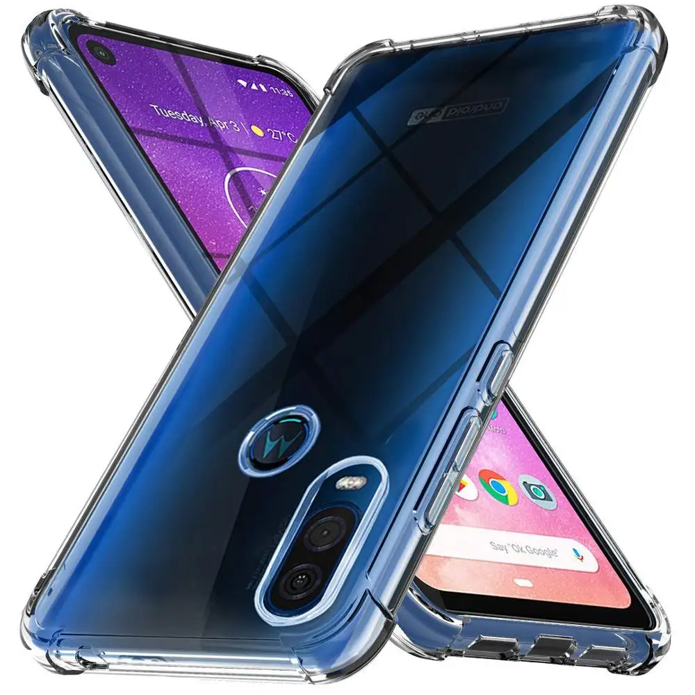 Прозрачный мягкий чехол с подушкой безопасности для Motorola Moto One Vision 6 3 дюйма