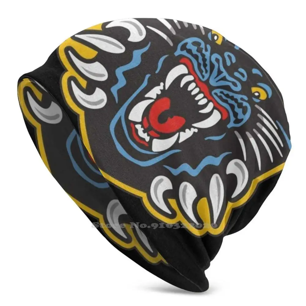 Мужская и Женская Зимняя Вязаная Шапка-бини с наклейками | Аксессуары для одежды