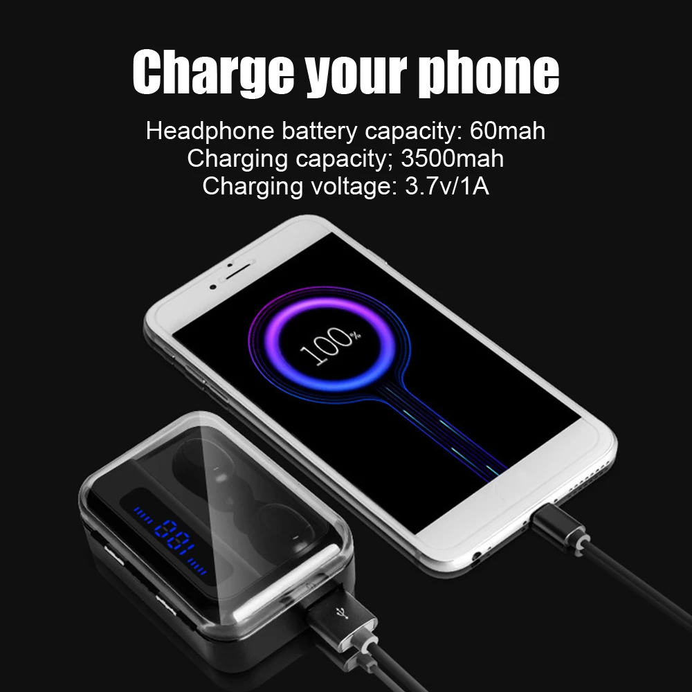 HIFI 9D Bluetooth 5,0 наушники беспроводные наушники fone PK S11 F9 TWS наушники гарнитуры с внешним аккумулятором для смартфонов