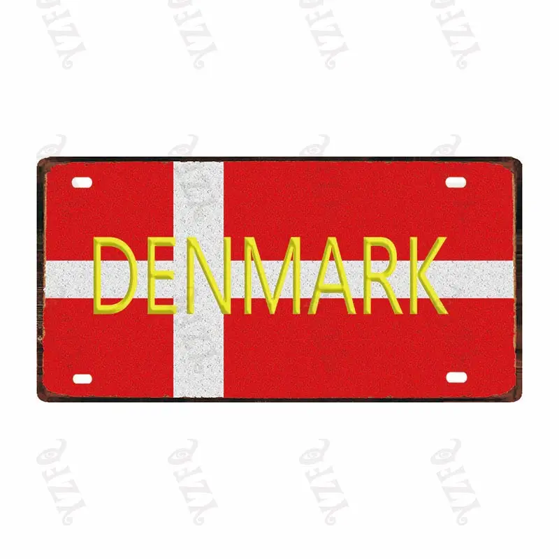 30X15CM номерной знак с этническим сокровищем для животных дорожный сувенир