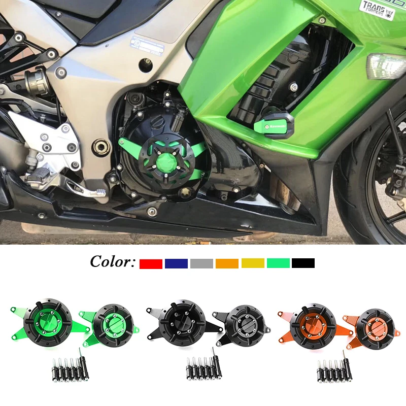CNC алюминий для KAWASAKI Z1000 2010 2018 Z1000SX 2016 Защитная крышка двигателя мотоцикла|Крышка