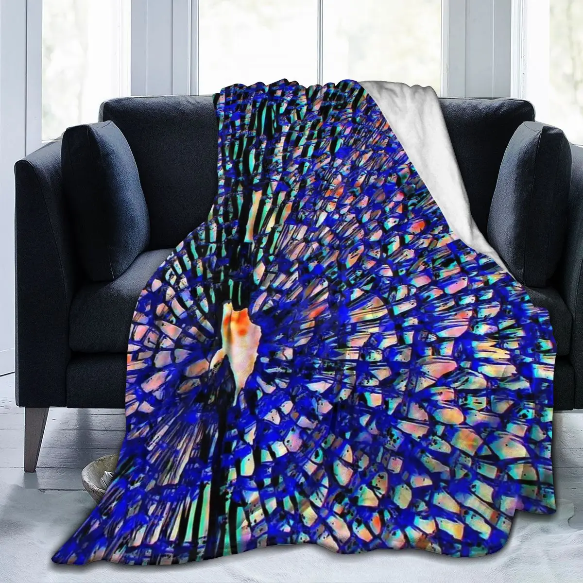 

New 3D Personality Printed Flannel Blanket Sheet Bedding Soft Blanket Bed Cover Home Textile DecorationBrokenglass