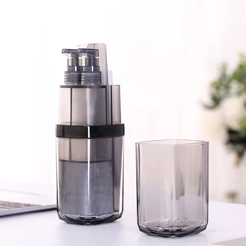 

Portable Travel Toiletries Supplies Business Travel, Camping Toothbrush Storage Box Toothbrush Cup Cup (Gray)