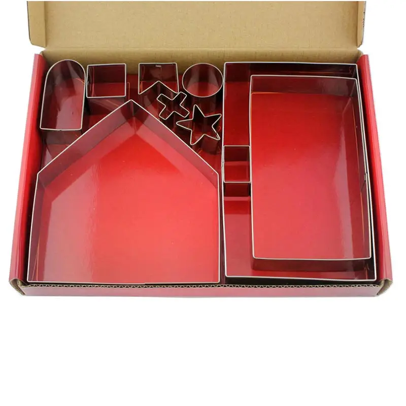 Набор из 10 штук 3D пряничный домик формочки для печенья нержавеющей стали Форма