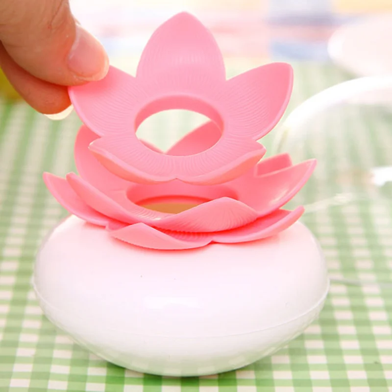 Горячая lotus хлопковая коробка для хранения зубочисток чехол цветок ватный тампон