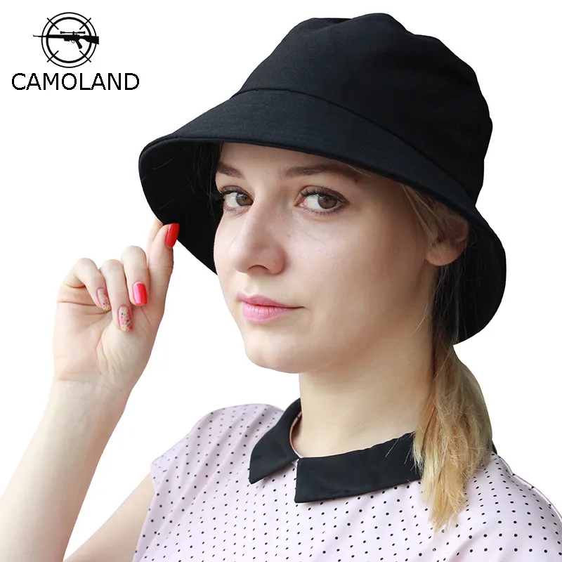 Панама CAMOLAND Складная для мужчин и женщин Модная хлопковая шляпа от солнца