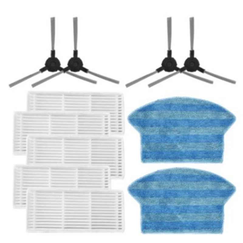 

Vacuum Cleaner Side Brush Hepa Filter Mop Cloth for Midea I2 VCR03 Robot Vacuum Cleaner Parts Brush Filter Cleaning Mop