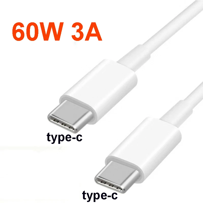 

USB C to USB Type C for Samsung S20 PD 60W 1m 2m Cable for MacBook Pro iPad Pro2020 Quick Charge 4.0 USB-C Fast USB Charge Cord