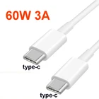 Кабель USB C-USB Type C для Samsung S20 PD, 60 Вт, 1 м, 2 м