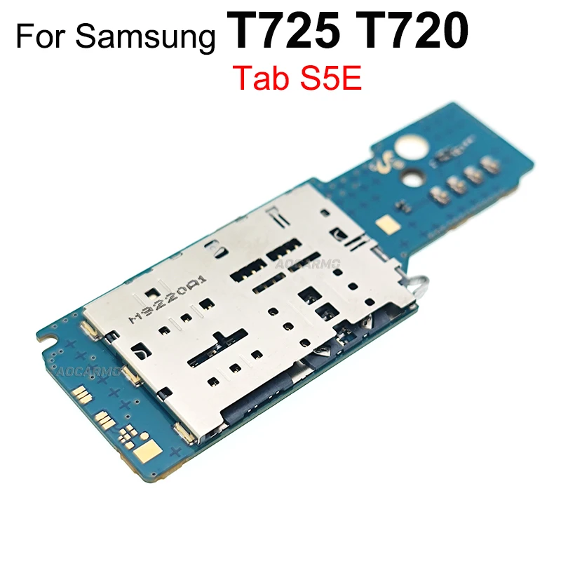 Aocarmo для Samsung Galaxy Tab S5E T720 T725 держатель Sim-карт разъем гибкий кабель Запасная часть |