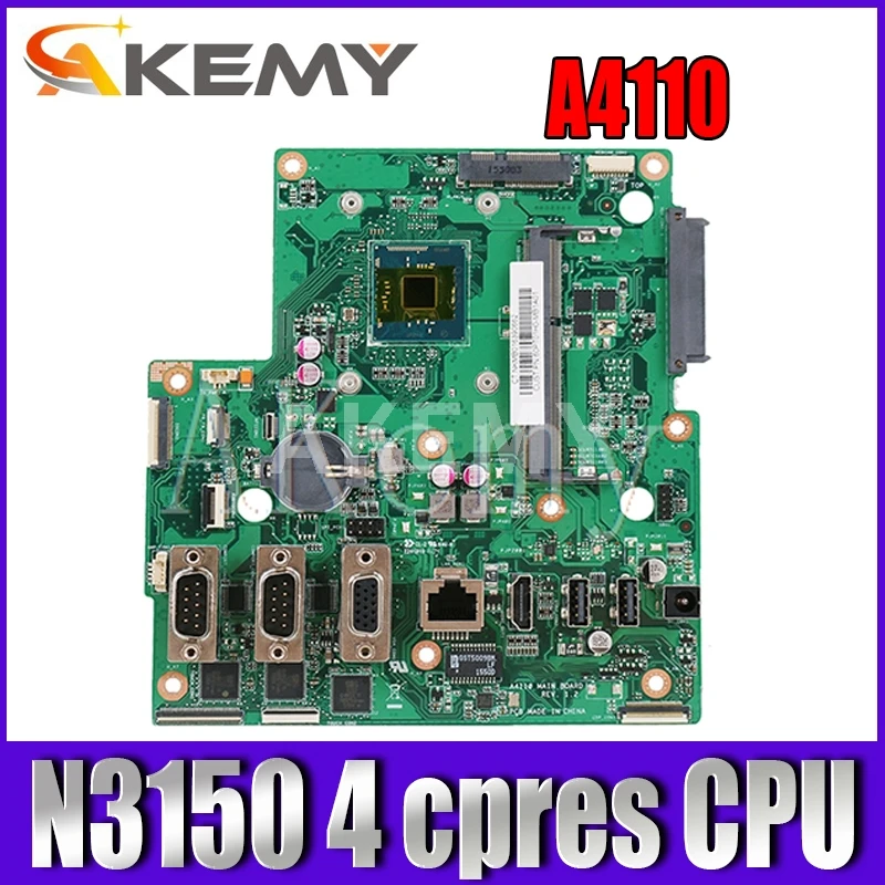 Akemy A4110 все в одном материнская плата для For Asus REV 1 2 100% ТЕСТ ОК W/N3150 4 ядра