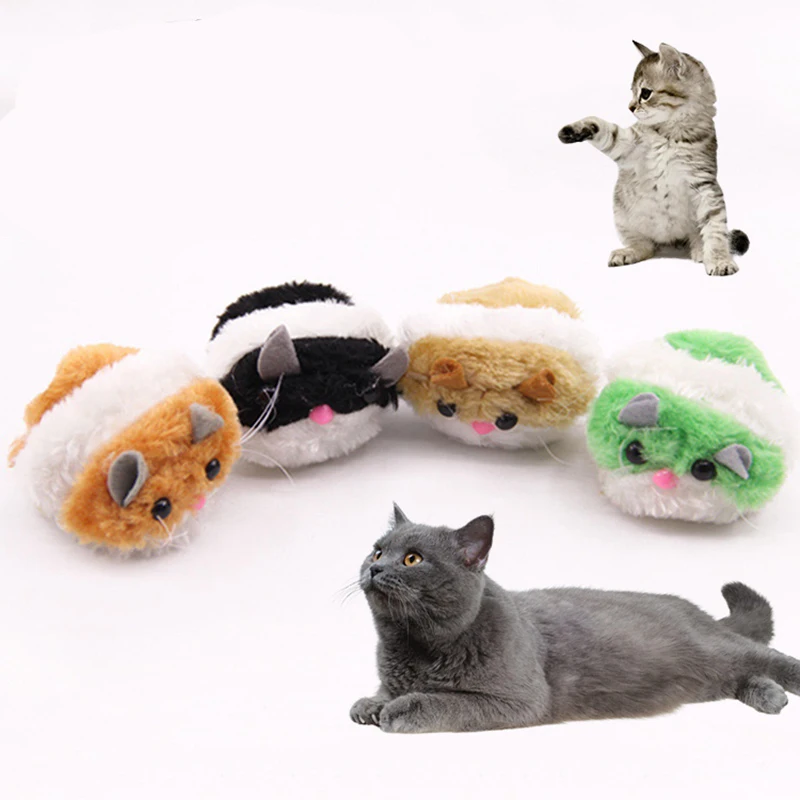 Милые игрушки для кошек вращающаяся крыса домашних животных котенка щенка