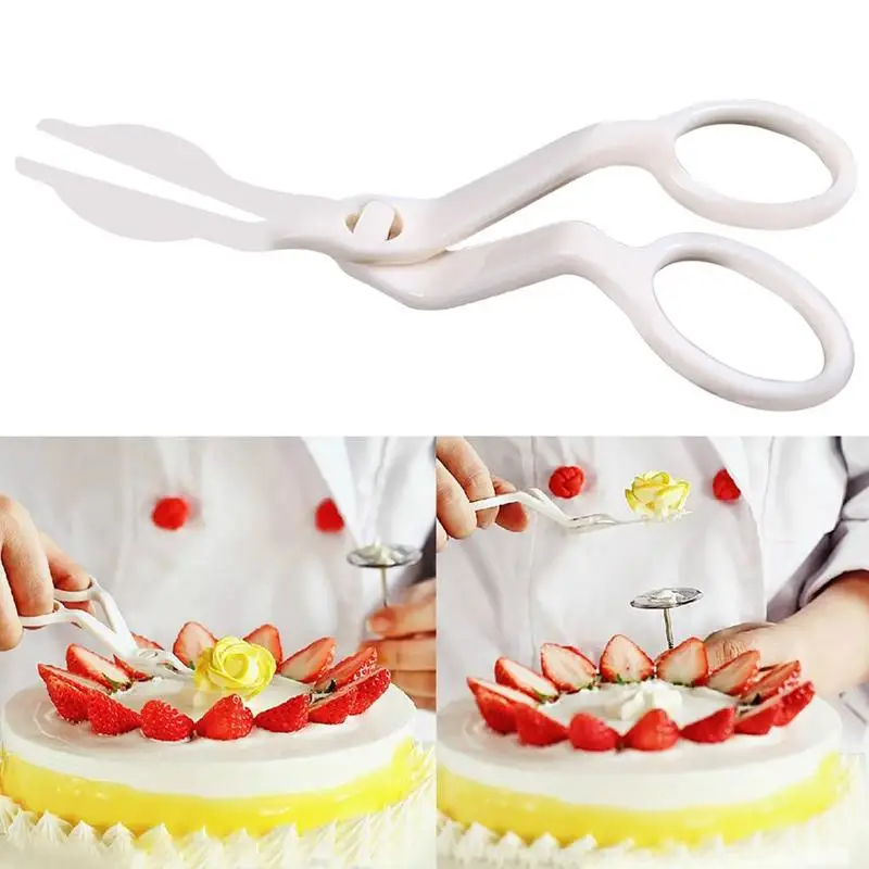 

Hot Sales Piping Flower Scissors Rose Decor Lifter Cake Baking Cream Pastry Tools Fondant Transfer Tray Decorating W9P8