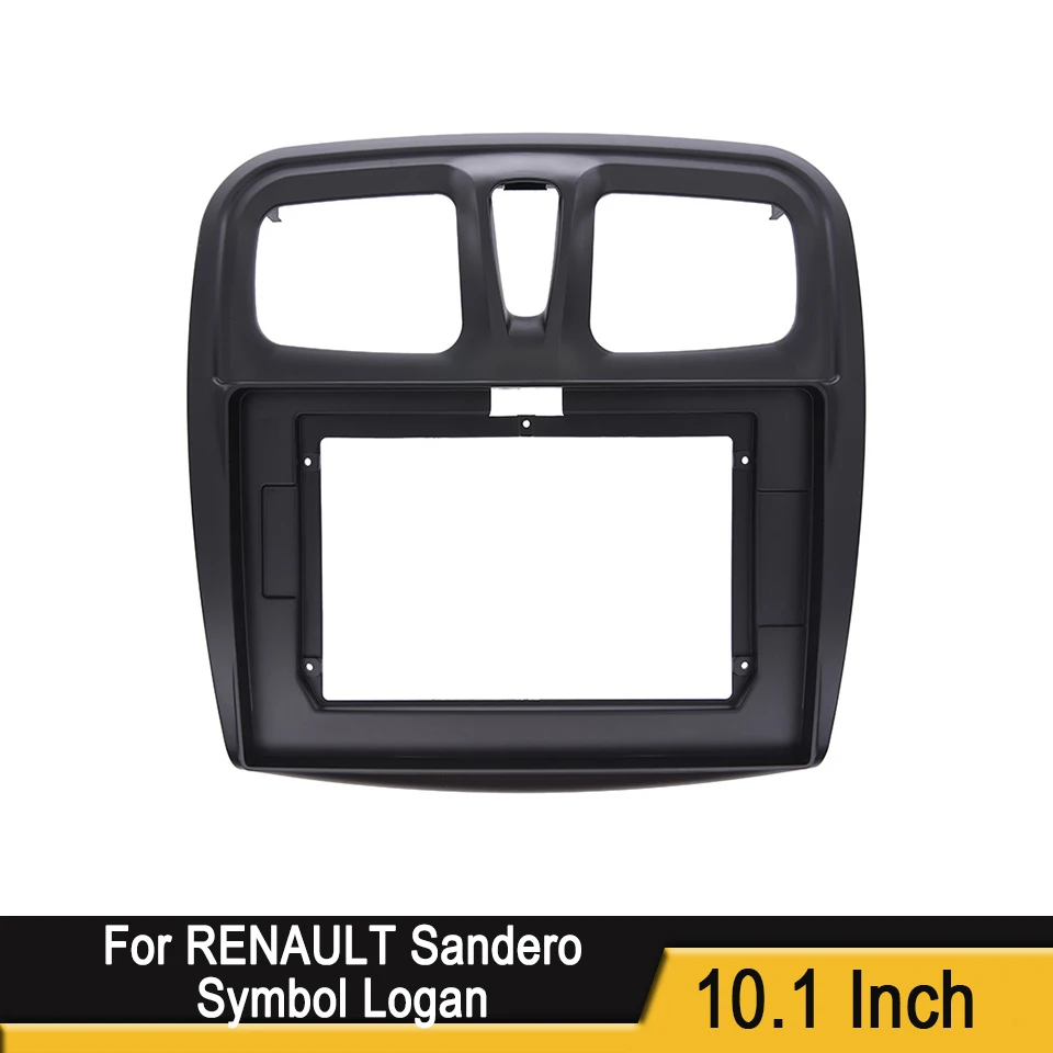 

2 Din 10.1 Inch Car Radio Fascias for RENAULT Sandero Symbol Logan 2014+ Dashboard Frame Installation DVD Gps Mp5 Player