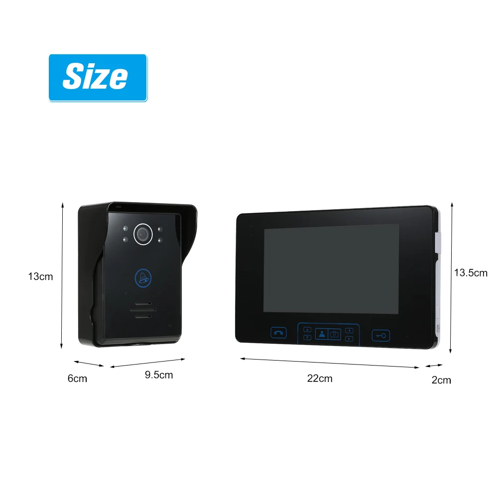 2 4 ГГц Беспроводной цифровой дверной домофон Системы * крытый монитор и 1 Открытый