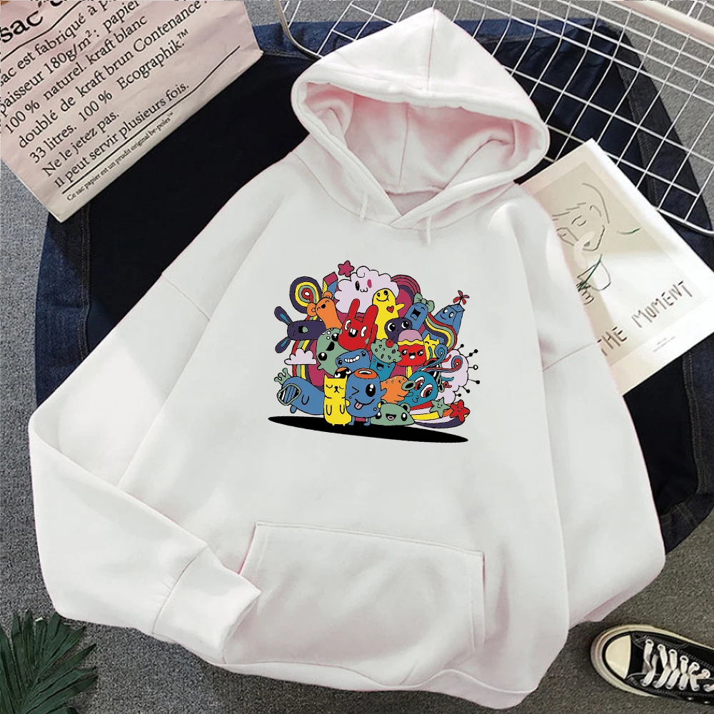 

Cartoon Graphics Hoodies Streetwear Womens Tops Harajuku Kawaii Oversize Hoodies Pullover Woman Clothes Hoody Ladies