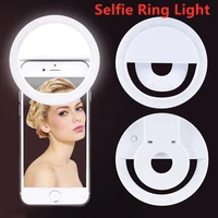 3pcsset multifunction selfie ring light led selfie lamp portable novelty makeup lightings mobile phones photo night light tools
